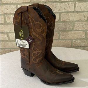 NWT J.B. Dillon cowboy cowgirl Boots Goat leather size 10 10B